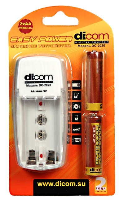 Зарядное устройство Dicom Easy Power DC2020+2ак/2500