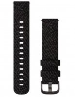 Ремешок сменный для GARMIN FENIX 6S 20MM HEATHERED BLACK NYLON WITH BLACK HARDWARE 010-12875-00
