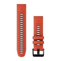 Ремешок Garmin QuickFit 22 mm Silicone Flame Red Graphite 010-13280-04