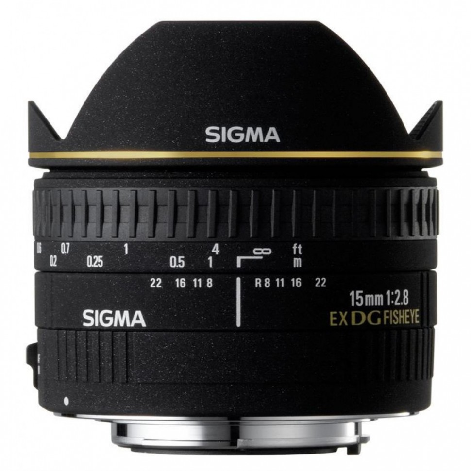 Объектив Sigma 15mm f/2.8 EX DG Diagonal fisheye canon