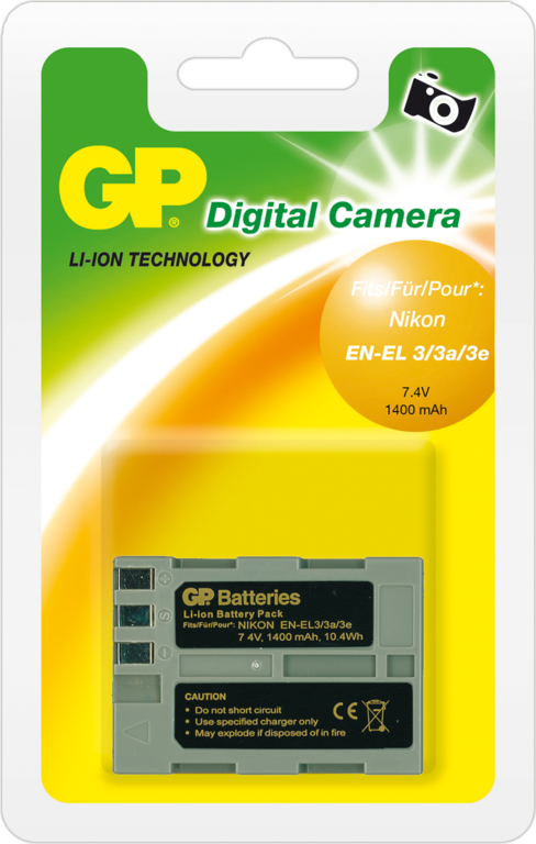 Аккумулятор GP DNK003 for Nikon EN-EL 3/3a/3e