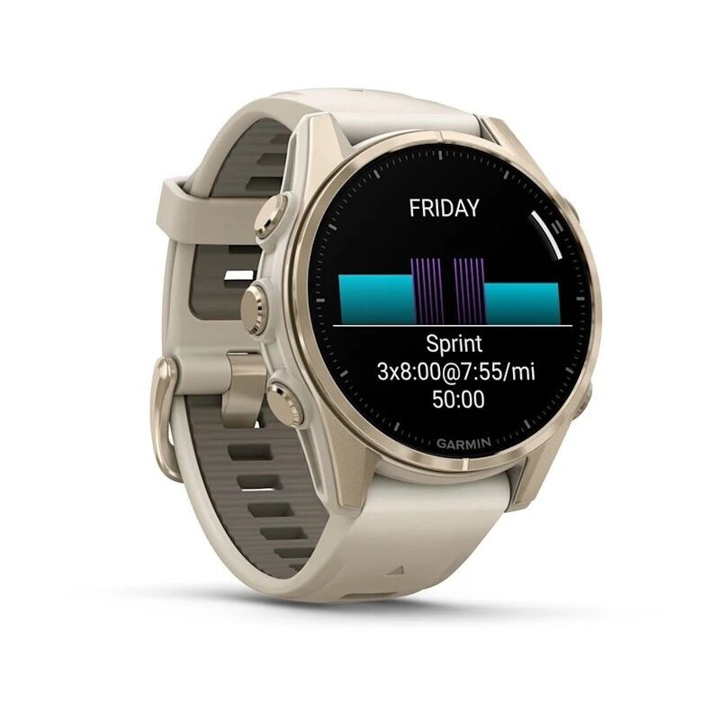Часы Garmin Fenix 8 43mm Amoled Sapphire Soft Gold 010-02903-11