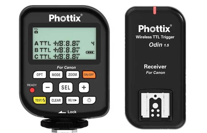 Передатчик/приемник Phottix Odin TTL для пышки Canon, v1.5