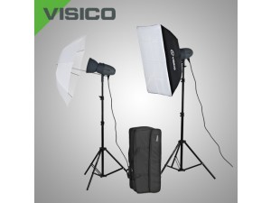 Импульсный свет комплект Visico Vl Plus 200 Soft Box/ Umbrella KIT