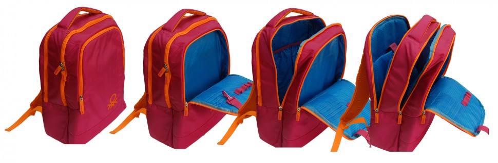 Рюкзак Benetton laptop backpack fuchsia