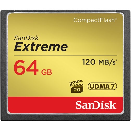 Карта памяти Sandisk CF Extreme 64GB 120MB/s