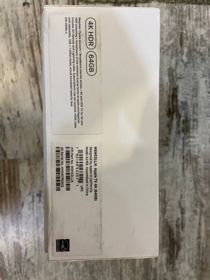 Медиаплеер Apple TV 4K 64GB 2020-2021  (уценка -коробка помята )