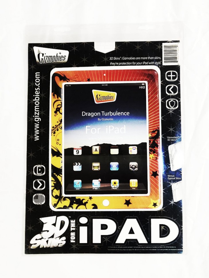 3D наклейка для iPad Gizmobies Dragon Turbulence