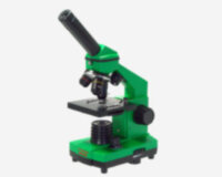 Микроскоп школьный Эврика 40х-400х в кейсе (лайм)  1