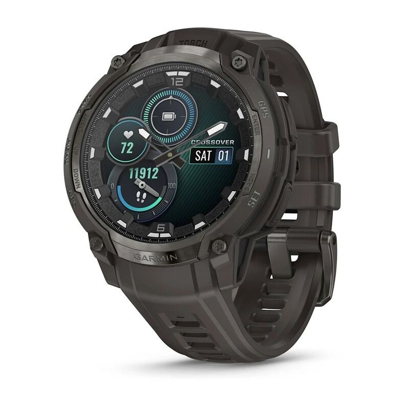 Часы Garmin Instinct Crossover Amoled Charcoal Black 010-03398-00
