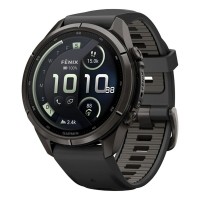 Умные часы Garmin Fenix 9 Pro inReach 43 мм AMOLED inReach Carbon Gray DLC Titanium Black / Pebble Gray (010-04335-11)