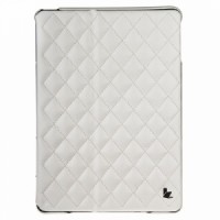 Чехол Jison Case Quilted Leather Smart Case д/iPad Air (стёганый) белый