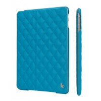 Чехол Jison Case Quilted Leather Smart Case д/iPad Air (стёганый) голубой