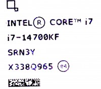 Процессор Intel Сore i7 14700KF