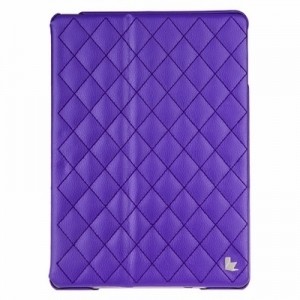 Чехол Jison Case Quilted Leather Smart Case д/iPad Air (стёганый) сиреневый