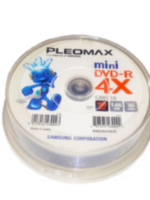Диск лазерный Pleomax mini DVD-R 1.46Gb 4X Cake ( 10 шт )