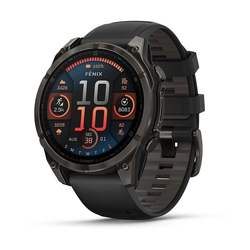 Часы Garmin Fenix 8 43mm Amoled Sapphire Titanium Carbon Gray 010-02903-21