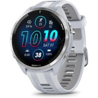 Часы GARMIN FORERUNNER 965, Titanium Bezel with Whitestone Case and Whitestone/Powder Grey Silicone Band 010-02809-81
