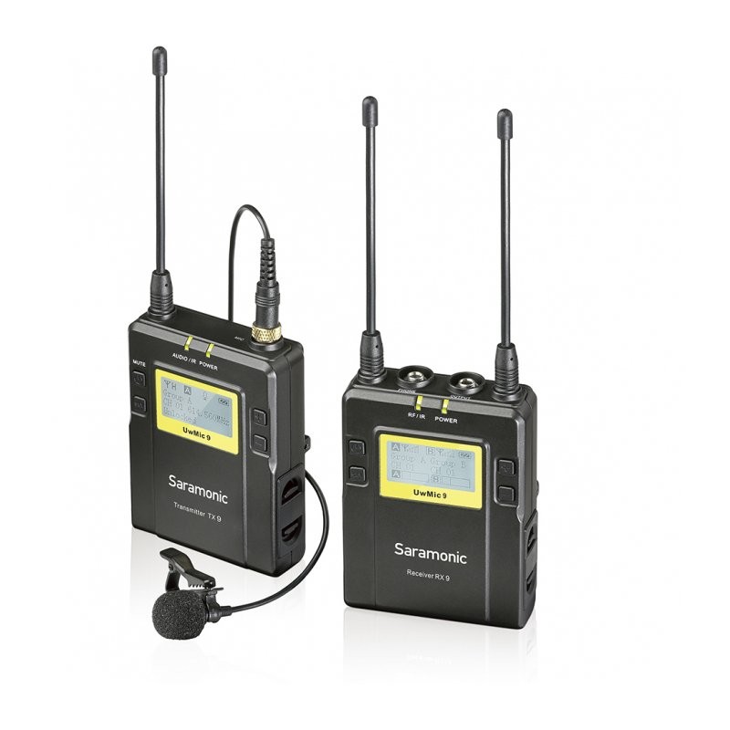 Радиопетличка Saramonic UwMic9 TX9+RX9 с 1 передатчиком и 1 приемником 