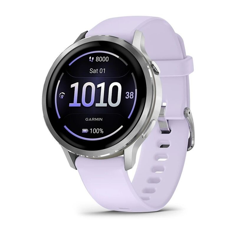 Часы Garmin Venu 4 41mm Silver Purple 010-03013-01