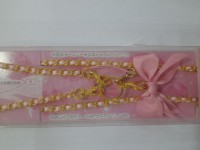 Цепочка камеры или смартфона Hakuba LONG CHAIN STRAP золото/розовый