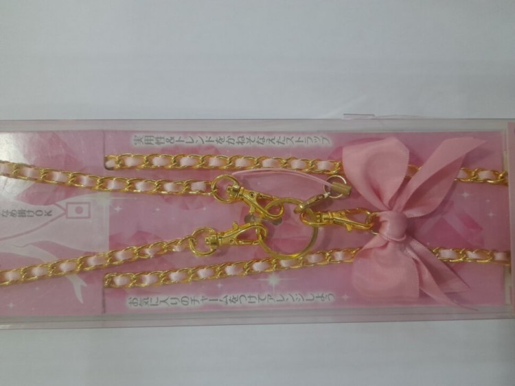Цепочка камеры или смартфона Hakuba LONG CHAIN STRAP золото/розовый