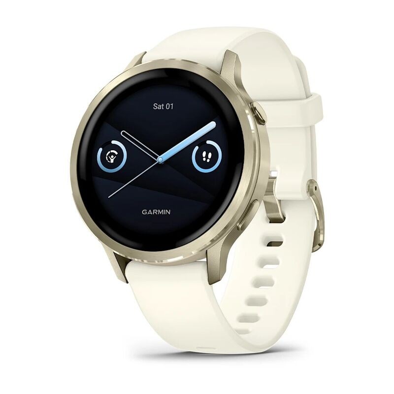 Часы Garmin Venu 4 41mm Lunar Gold White 010-03013-00