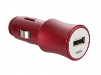 Автомобильное зарядное устройство  Air J USB 12V -24V red