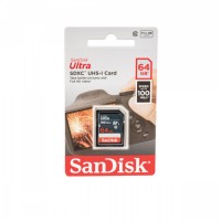 Карта памяти 64Gb SanDisk Ultra SDXC Class 10 UHS-I 100mb/s