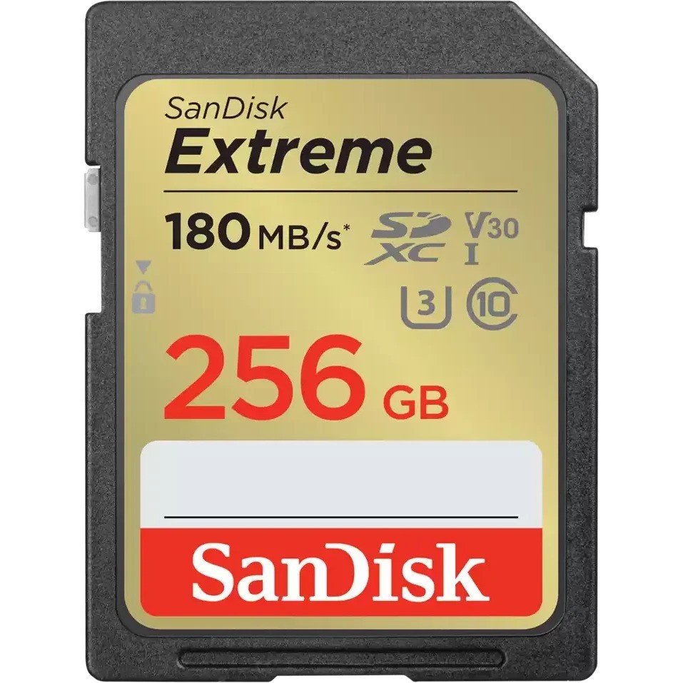 Карта памяти SanDisk Extreme SDXC 256 ГБ [SDSDXVV-256G-GNCIN] 