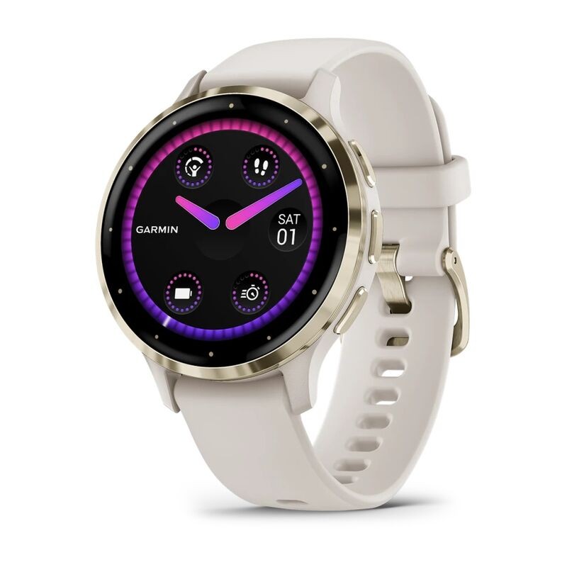 Часы Garmin Venu 3S Soft Gold Ivory 010-02785-04