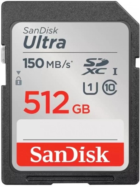 Карта памяти SanDisk Ultra SDXC 512 ГБ [SDSDUNC-512G-GN6IN]