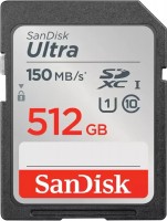 Карта памяти SanDisk 512Gb Ultra SDXC Class 10 U-I 150mb/s