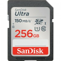 Карта памяти Sandisk SDXC 256 ГБ  Ultra UHS-I U1 чтение МБ/сек 150