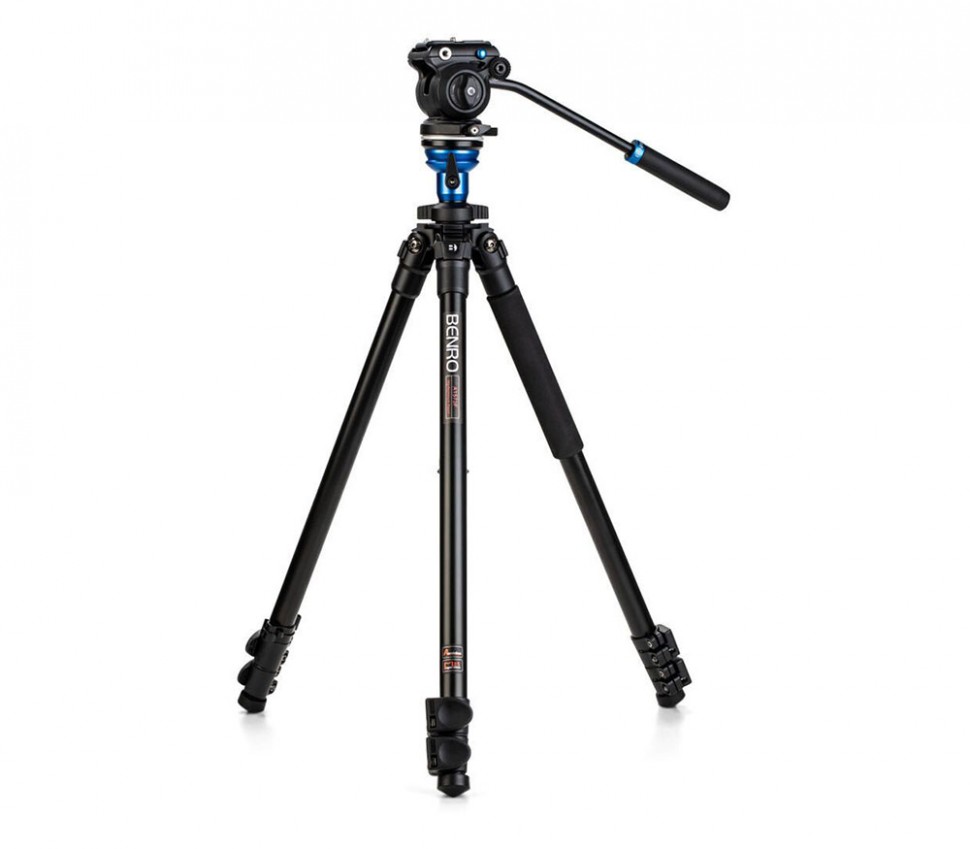 Штатив Benro Classic A1573F с видеоголовой S2PRO, клипсовые замки, алюминий