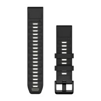 Ремешок Garmin QuickFit 22 mm Silicone Black Grey 010-13392-00