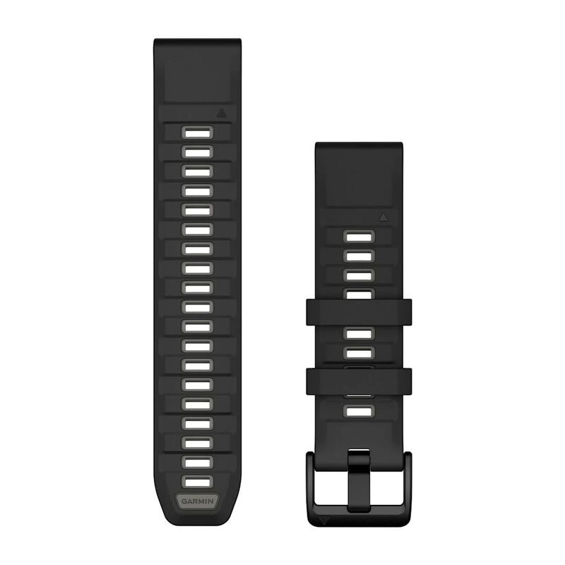 Ремешок Garmin QuickFit 22 mm Silicone Black Grey 010-13392-00
