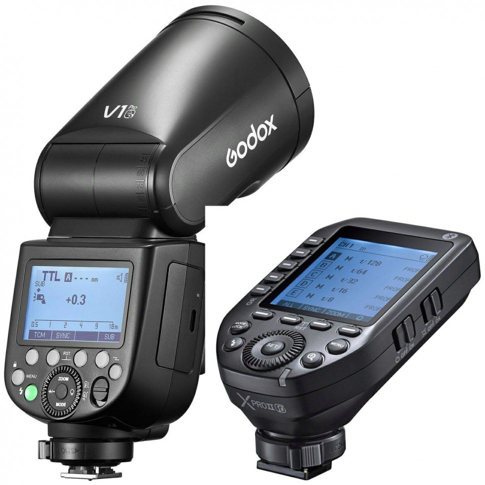 Вспышка накамерная Godox V1Pro C + XproIIC TTL для Canon