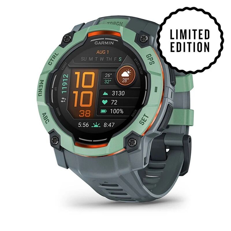 Часы Garmin Instinct 3 50 mm AMOLED Neotropic Grey 010-03020-01
