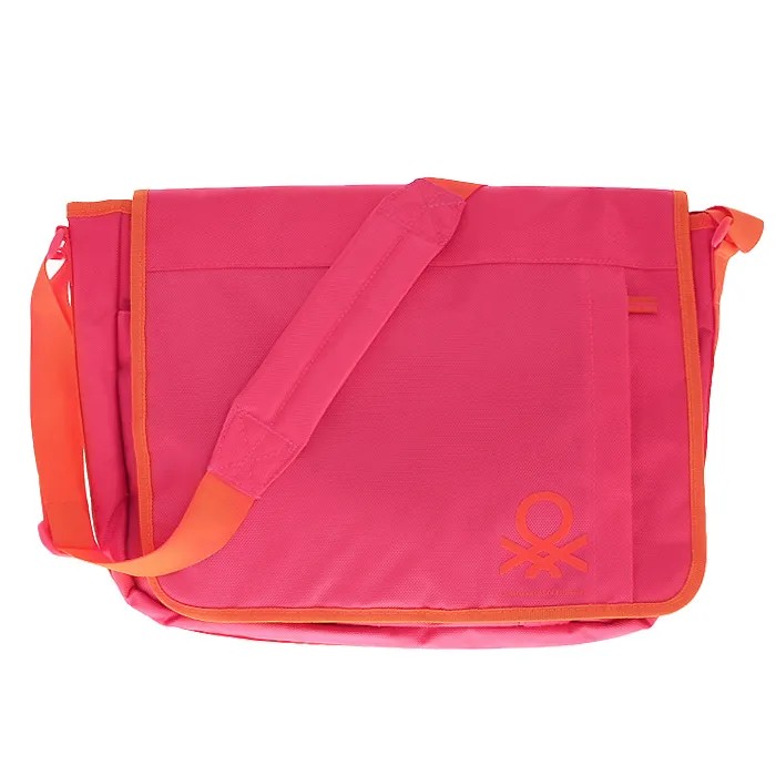 Сумка Benetton messenger fuchsia (45*35*8 см)
