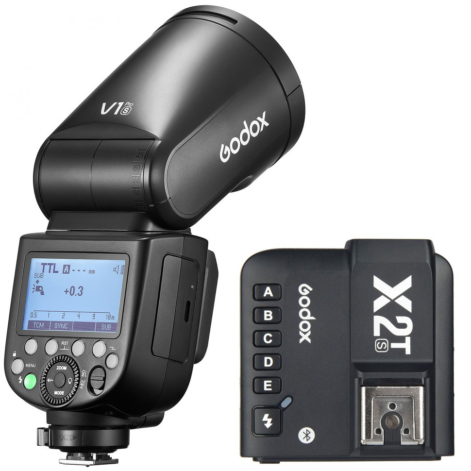 Вспышка накамерная Godox V1Pro S + X2T-S TTL для Sony