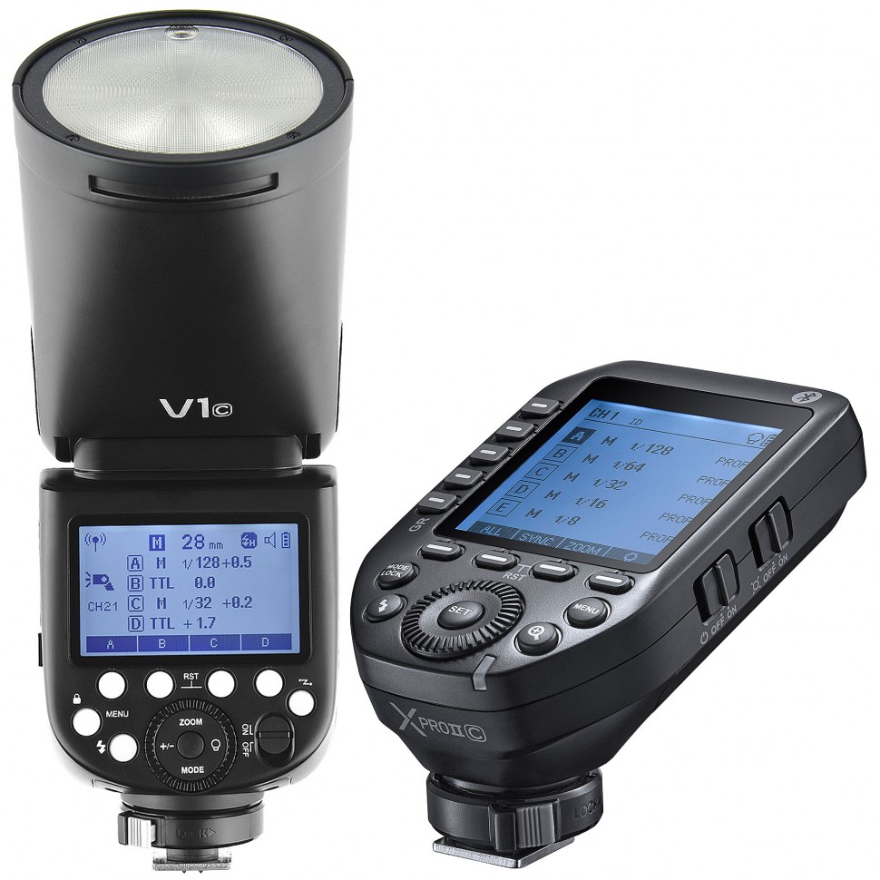 Вспышка Godox V1C + XproIIC TTL для Canon