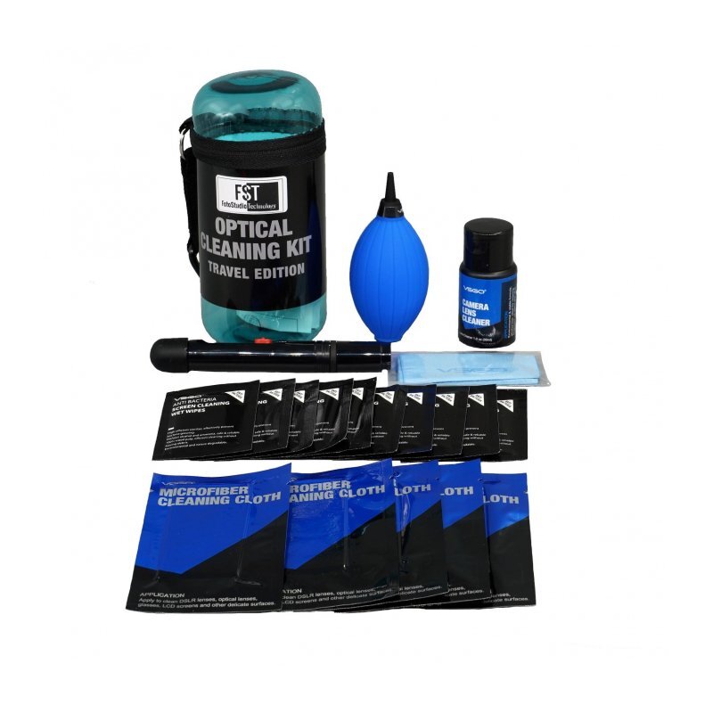 Набор для чистки VSGO TravelKit-03 оптики, цвет синий