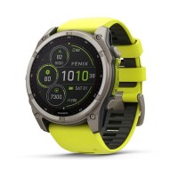 Часы Garmin Fenix 8 47mm Solar Sapphire Titanium Yellow 010-02906-21