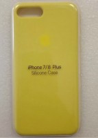 Чехол silicone case для Айфон 7/8 plus жёлто-зелёный