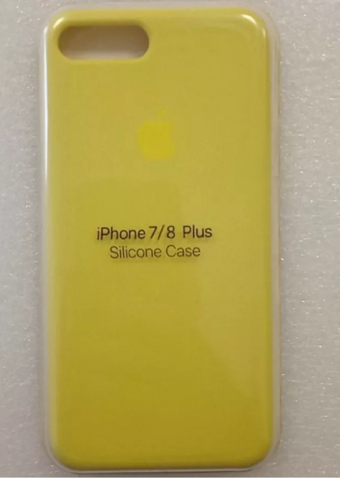 Чехол silicone case для Айфон 7/8 plus жёлто-зелёный