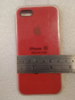 Чехол silicone case для Айфон 5SE red