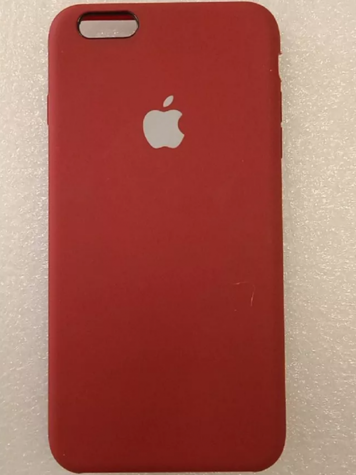 Чехол silicone case для Айфон 6S red